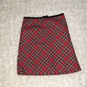 The Children's Place Plaid Christmas Holiday Skirt